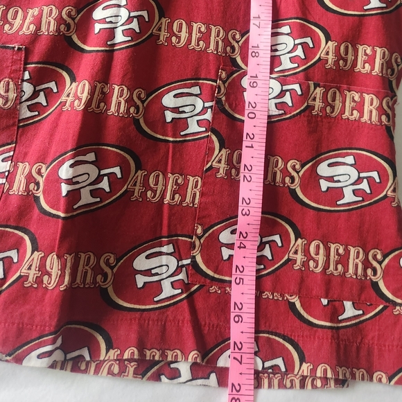 San Francisco 49ers womans scrub top small - Picture 9 of 12